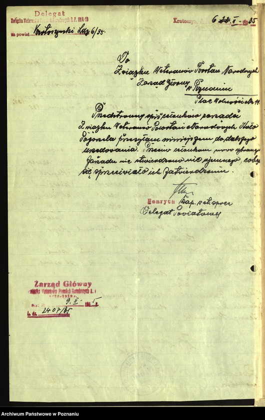 Obraz 13 z jednostki "Pogorzela, powiat Krotoszyn - akta koła."