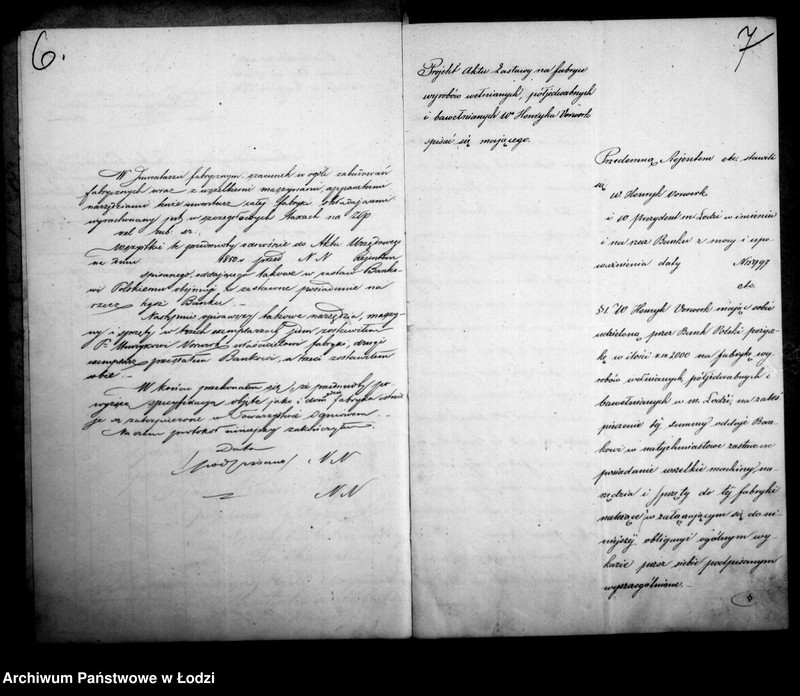 Obraz 9 z jednostki "Akta tyczące się pożyczki budowlanej Pana Henryka Vorwerka"