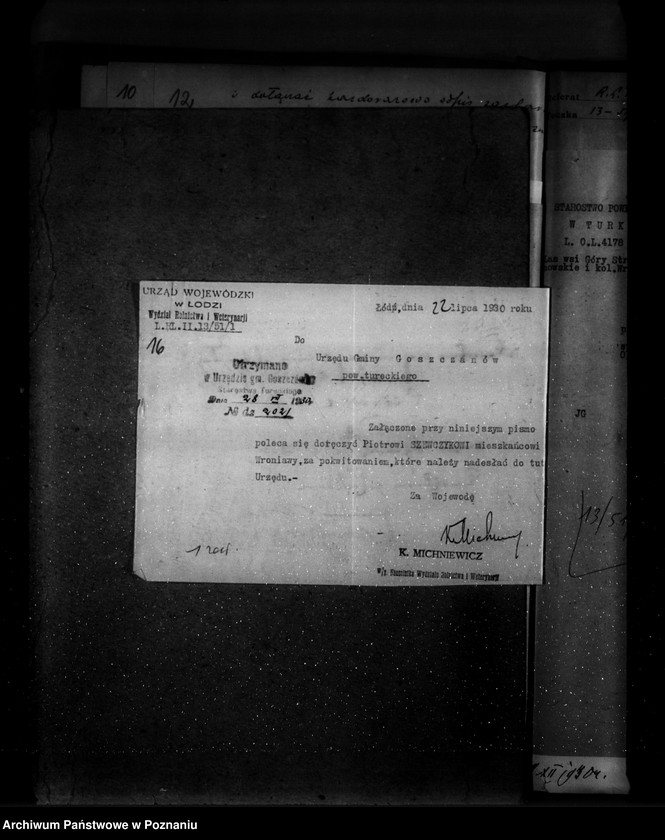 Obraz 20 z jednostki "Gmina Goszczanów powiat turecki /nadzór nad gospodarką leśną/"