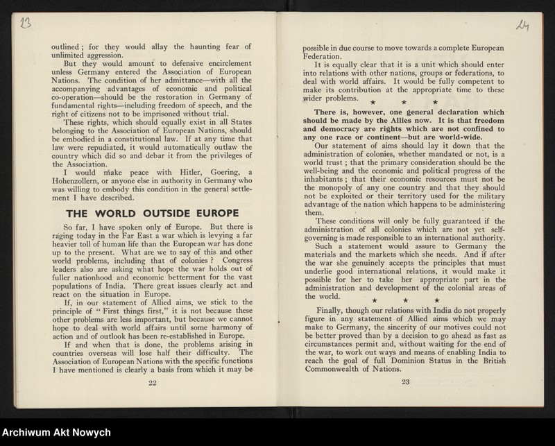 Obraz 15 z jednostki ""Allied War Aias" by Sir Walter Layton (Broszura wydana przez "News Chronicle Publication")"