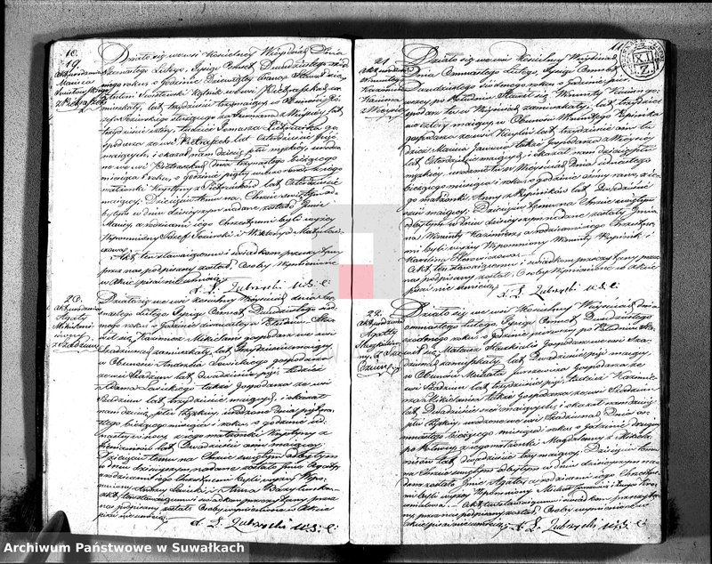 image.from.unit.number "Duplikat urodzonych, zaślubuionych i zeszłych parafii wieysieysiey na rok 1827"