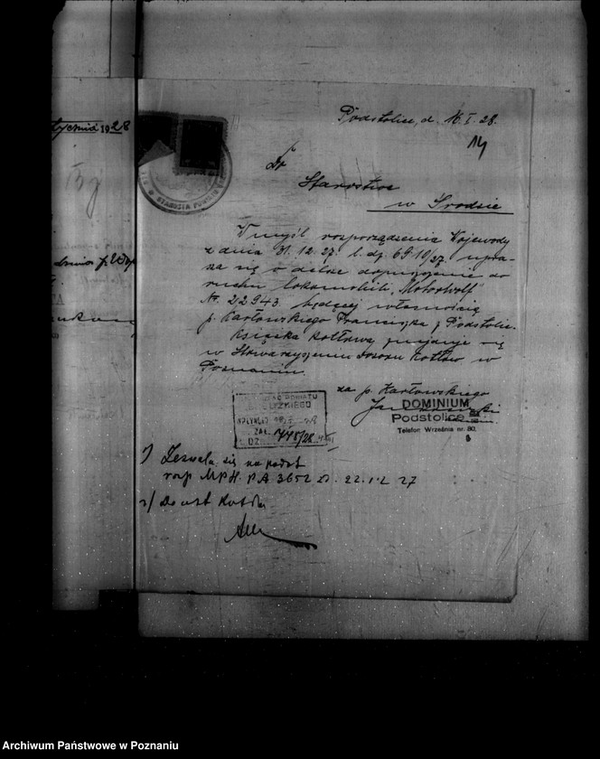 Obraz 18 z jednostki "Gospodarstwo rolne Fr. Karłowskiego maj. Podstolice powiat średzki"