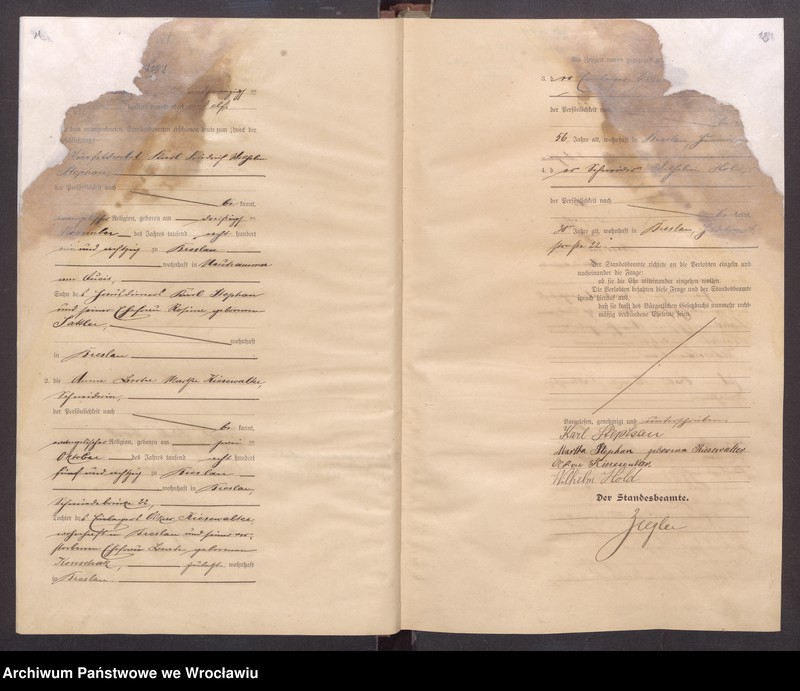 image.from.unit.number "Heiraths-Haupt-Register Breslau I 1911 Band 6"