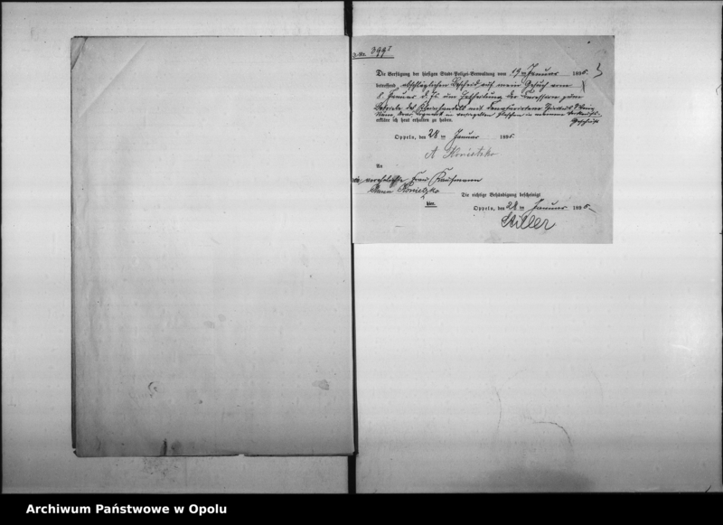 Obraz 7 z jednostki "Acta des Magistrats zu Oppeln betreffend Anträge auf Errichtung neuer Schankanlagen"