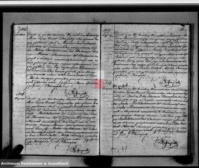 image.from.unit.number "Duplikat Akt Urodzonych, zmarłych i Zaślubionych Wyznania Mojżeszowego Okręgu Weysieie w roku 1850"