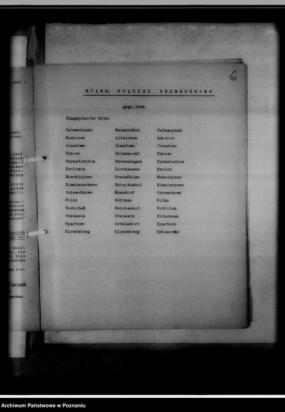 image.from.unit.number "Kreissippenamt Birnbaum [Międzychód]. Bücher evangelischer Kirchen, Altlutheraner, Bücher katholischer Kirchen, Zivilstandsregister, Seelenlisten, Zweitschriften"