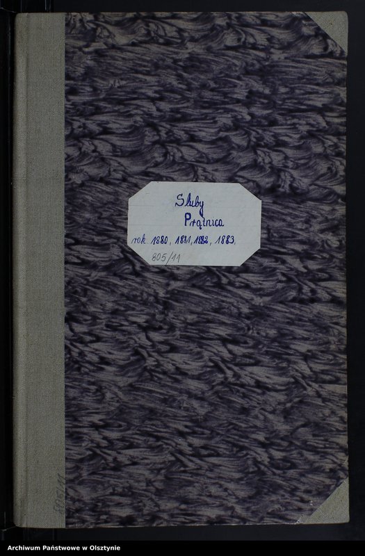 image.from.unit.number "Księga małżeństw Nr 1 - 8,1 - 5,1 - 9 i 1 - 11 /przepisana w języku polskim z oryginału niemieckiego w dniach 4.08.-8.08.1950/"