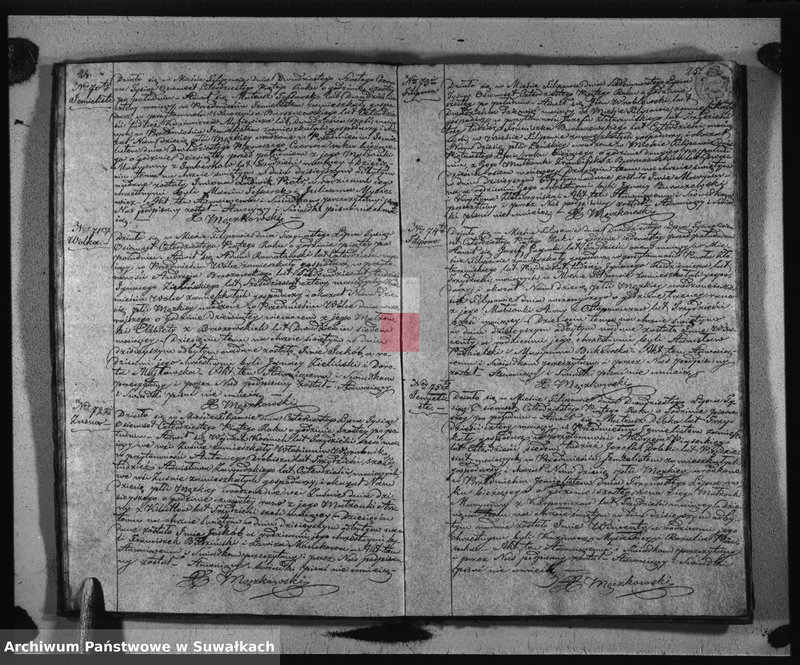 image.from.unit.number "Duplikat Urodzonych, Zaślubionych i Zejscia Parafii Filipowskiej za rok 1845"