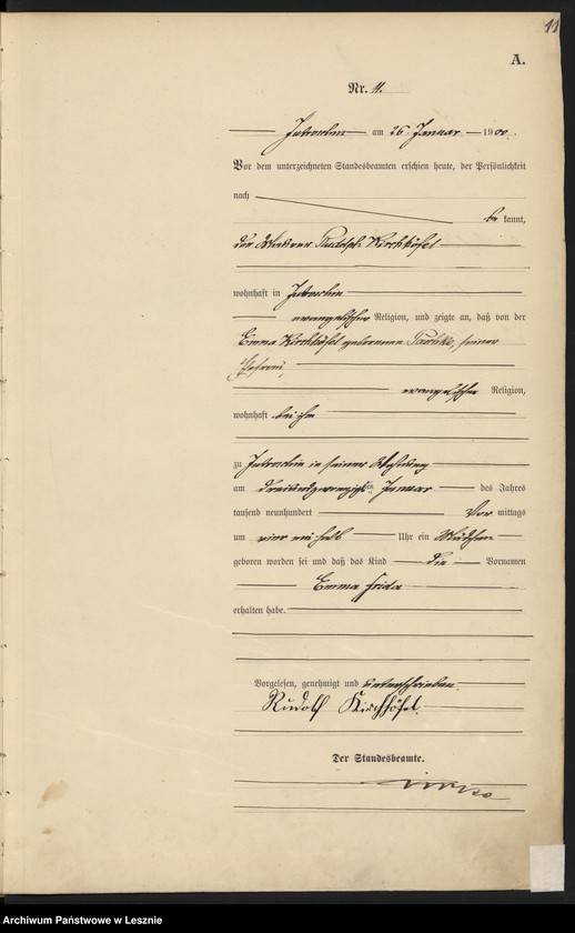 Obraz 14 z jednostki "[Księga urodzeń]"