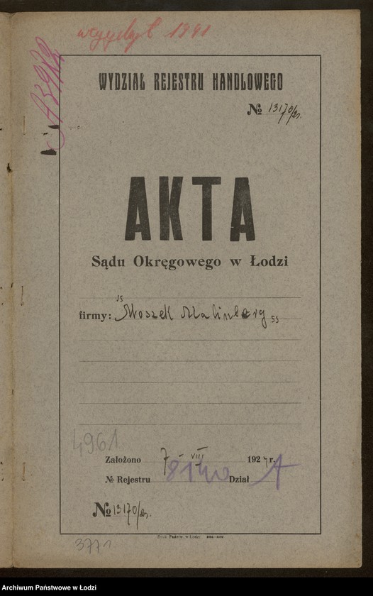 Obraz 2 z jednostki "Moszek Malinberg- sprzedaż art. kolonialnych, spożywczych i owoców"