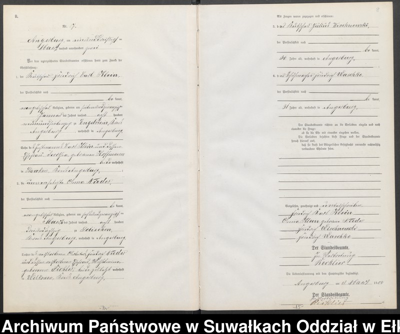 image.from.unit.number "Heiraths-Neben-Register des Preussischen Standes-Amtes Angerburg Kreis Angerburg"