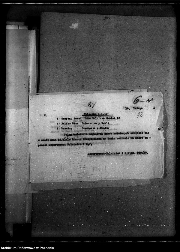 Obraz 16 z jednostki "Sprawy Personalne - likwidacje Rada Rolnicza [podróży i diet] [protokoły posiedzeń]"