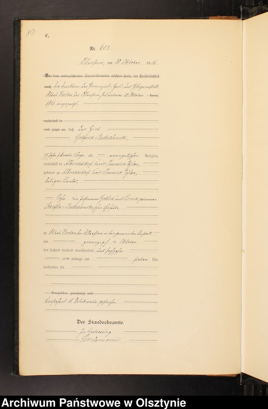 image.from.unit.number "Sterbe-Haupt-Register Tom II, Nr 596-785"