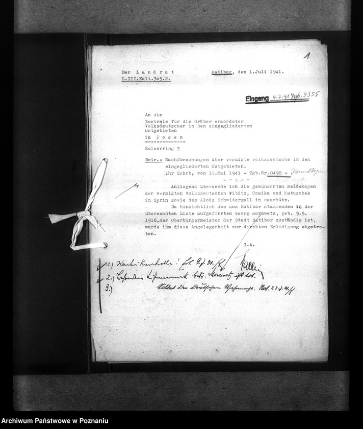 Obraz 5 z jednostki "Amtliche Meldungen Kreis Ratibor O/ S (Raciborz)"