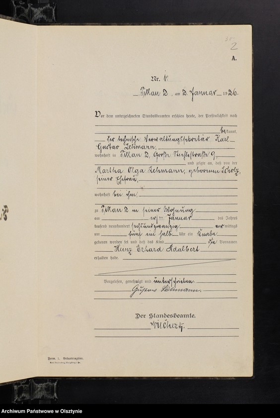 image.from.unit.number "Geburts-Haupt-Register Nr 1 - 87"