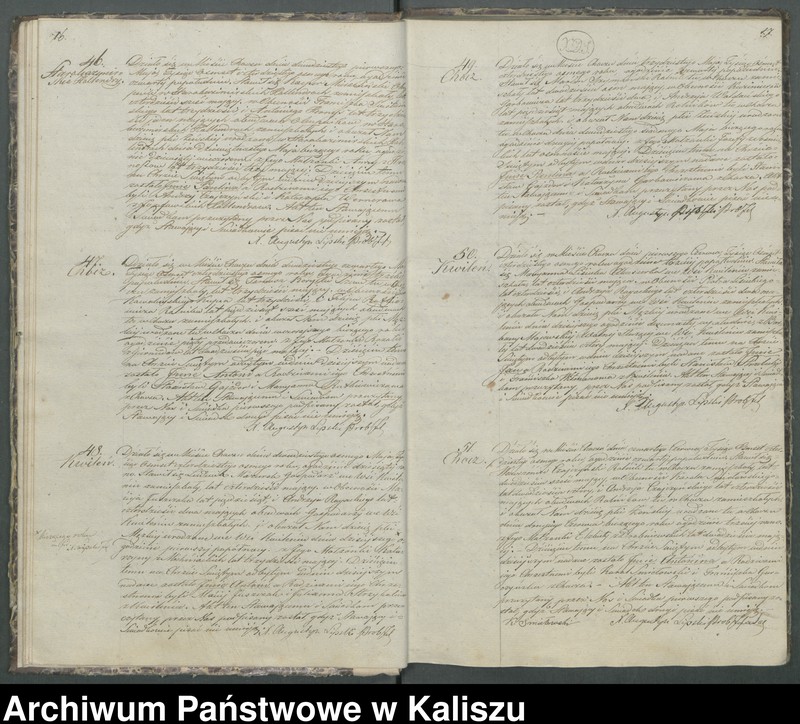 Obraz 13 z jednostki "Książka duplikat aktów urodzeń, zaślubień i zejść"
