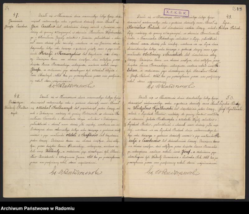 image.from.unit.number "Urząd Stanu Cywilnego w Głowaczowie Akta urodzeń, małżeństw, zgonów 1917 rok"