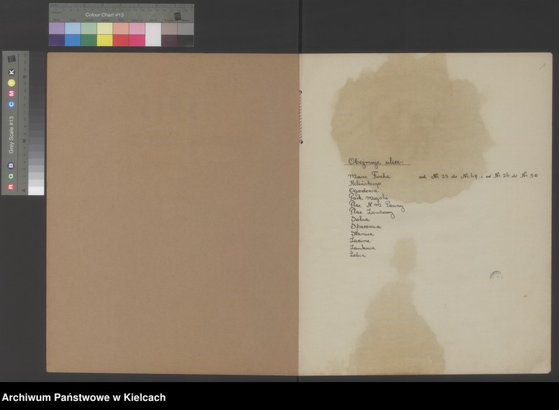 image.from.unit.number "Spis wyborców Rady Miejskiej uprawnionych do głosowania przy wyborze radnych miejskich i ich zastępców, Okręg wyborczy Nr I. Obwód Nr 1"