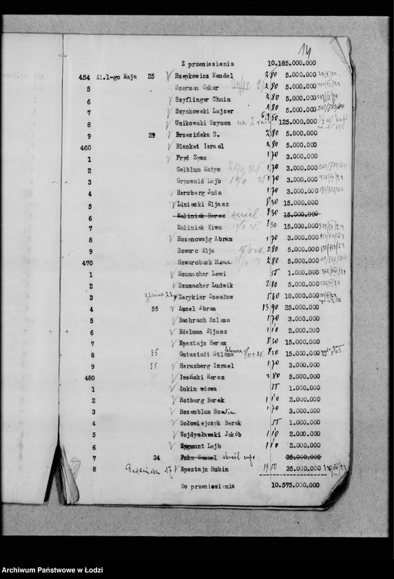 Obraz 17 z jednostki "Rejestr poborczy"