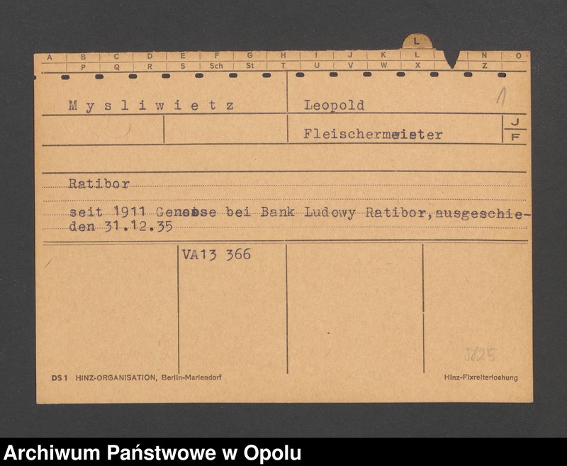Obraz 3 z jednostki "[Mysliwietz Leopold, Ratibor]"