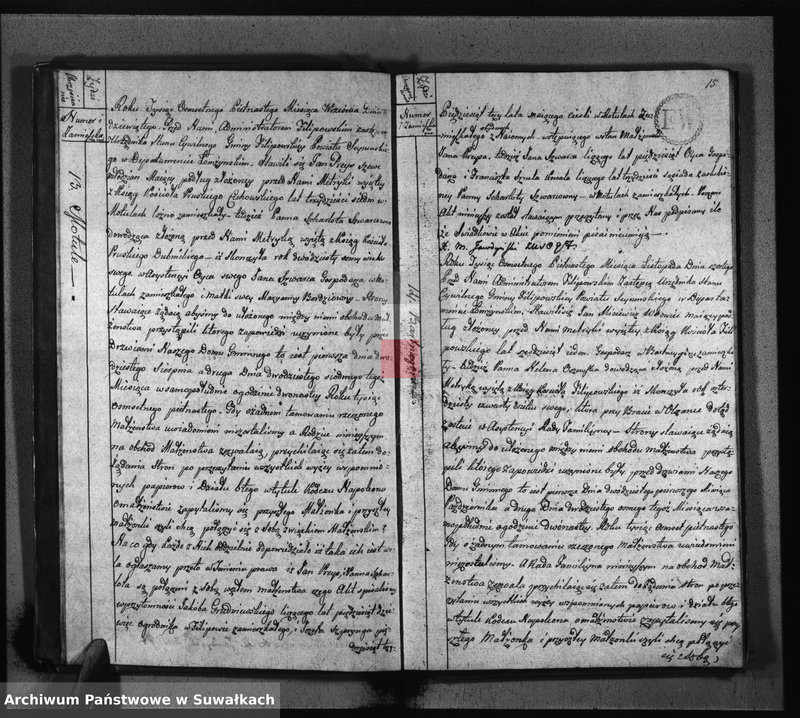 image.from.unit.number "Akta Zaślubionych Gminy Filipowskiey od 1-go Stycznia 1815 Roku"