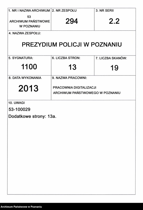 Obraz 1 z jednostki "A. betr. Grafen Miecislaus Skarbek"