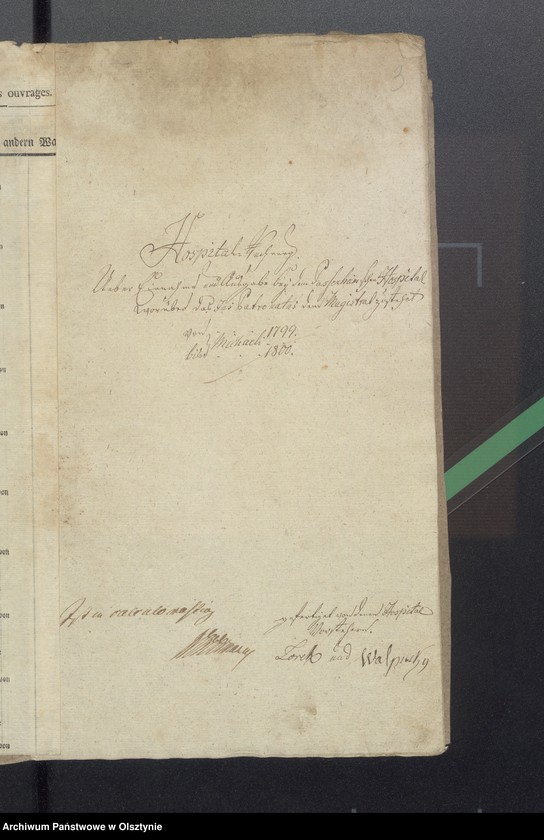 image.from.unit.number "Passenheimsche Hospital Rechnung"