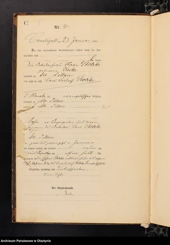 image.from.unit.number "Sterbe-Haupt-Register Nr 1 - 105"