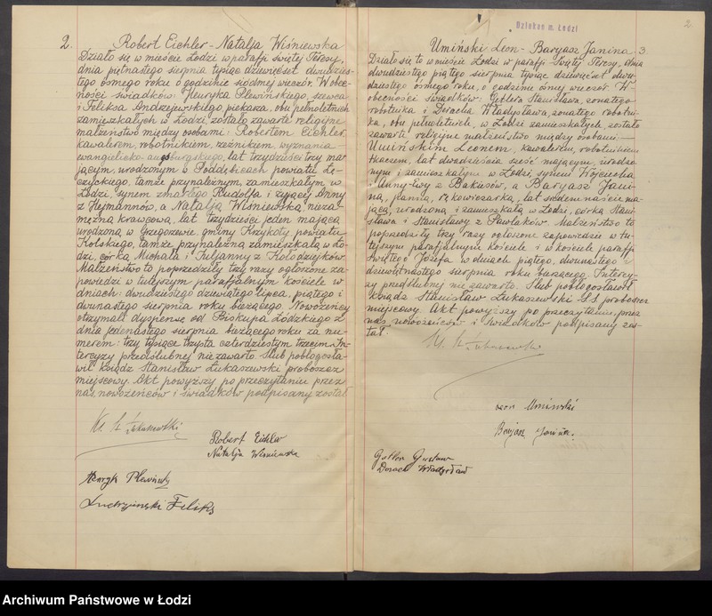 Obraz z jednostki "Akta małżeństw"