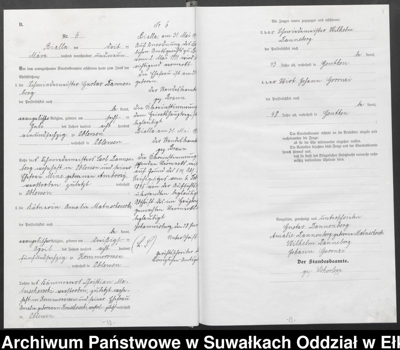 image.from.unit.number "[Heirats-Haupt-Register des Königlichen Preussischen Standes-Amtes Bialla Kreis Johannisburg]"