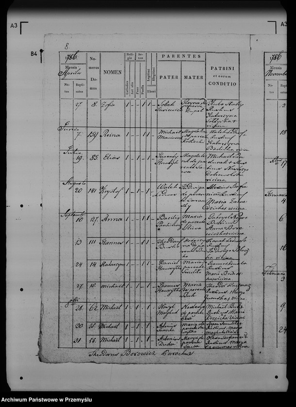 Obraz 12 z jednostki "[Kopie ksiąg metrykalnych parafii Ostrów z filiami Łowce, Morawsko, Tuczempy (dekanat Radymno)]"