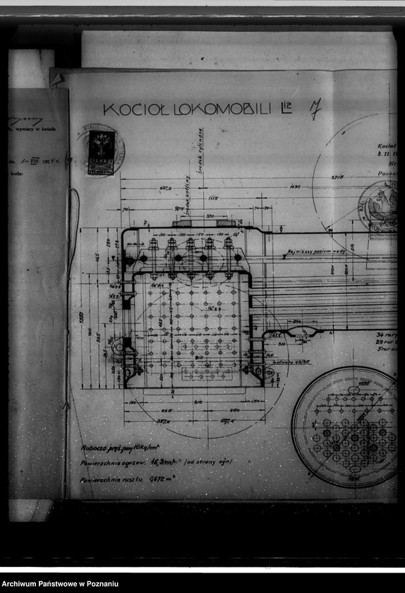 Obraz 12 z jednostki "Majątek Gryżyna pow. kościański, własność Lossow nadzór nad kotłami parowymi"