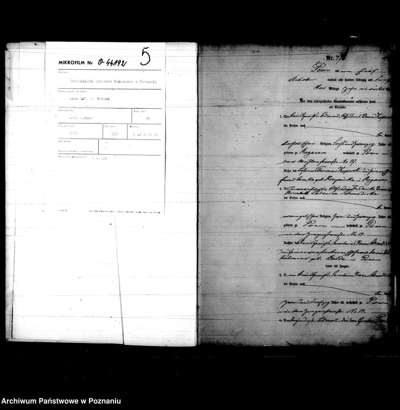 Obraz 3 z jednostki "Księga małżeństw"