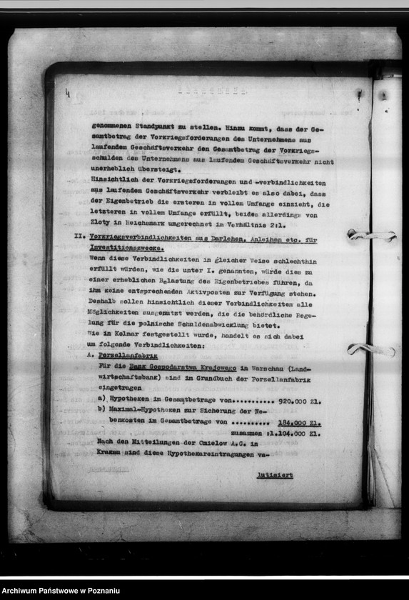 Obraz 8 z jednostki "Alte Schulden und Forderungen aus polnischer Zeit - Kolmar [fabryka porcelany]."