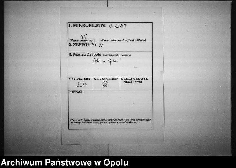 Obraz 2 z jednostki "Acta des Magistrats zu Oppeln betreffend die Ueberlassung des sogenannten städtischen Fischer Bergels an die auf der Domainen Amts Fischerey wohnenden Fischer für die Befungniss die Brücken aufzueissen Vol: I de anno 1812"
