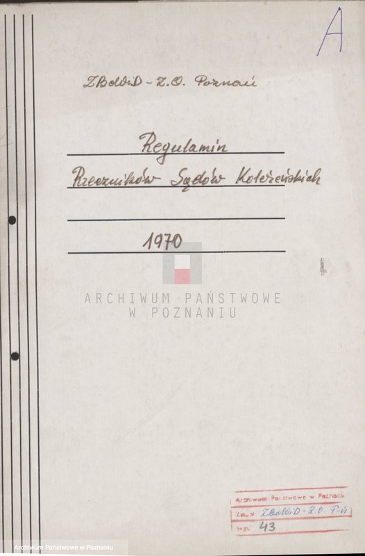 Obraz 4 z jednostki "Regulamin Rzeczników Sądów Koleżeńskich."