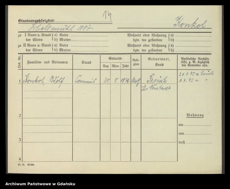 image.from.unit.number "Karty meldunkowe: Konkewitz - Kopp"