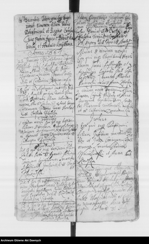 image.from.unit.number "Parafia: Żydaczów. Dekanat: Stryj. Księga metrykalna chrztów 1657-1708 i ślubów* 1657-1677, 1683-1708 dla całej parafii."