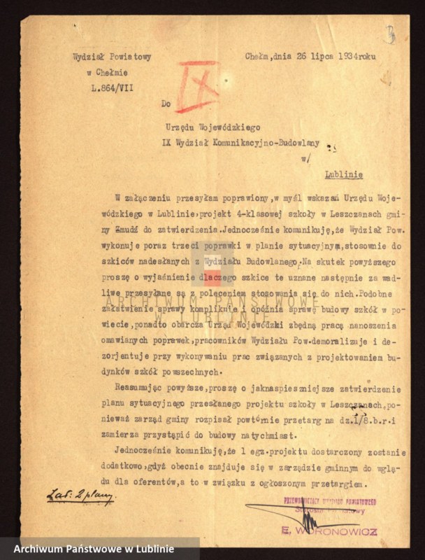 image.from.unit.number "[Projekt 4- klasowej szkoły powszechnej w Leszczanach, pow. chełmski]"