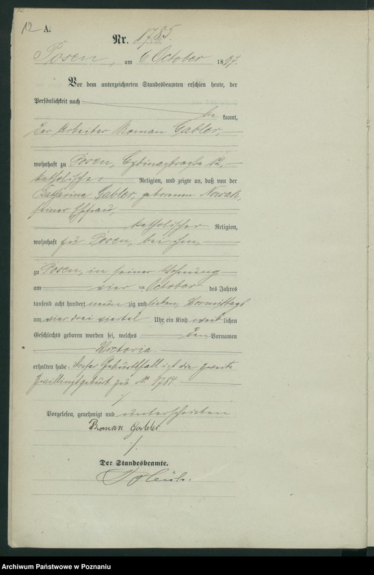 Obraz 15 z jednostki "Księga urodzeń t. IV"