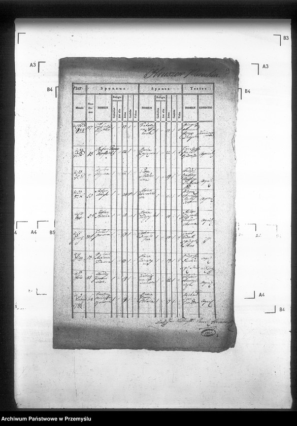 Obraz 13 z jednostki "[Kopie ksiąg metrykalnych parafii Hruszów z filiami Budomierz, Kłonice, Szczepłoty (dekanat Niemirów)]"