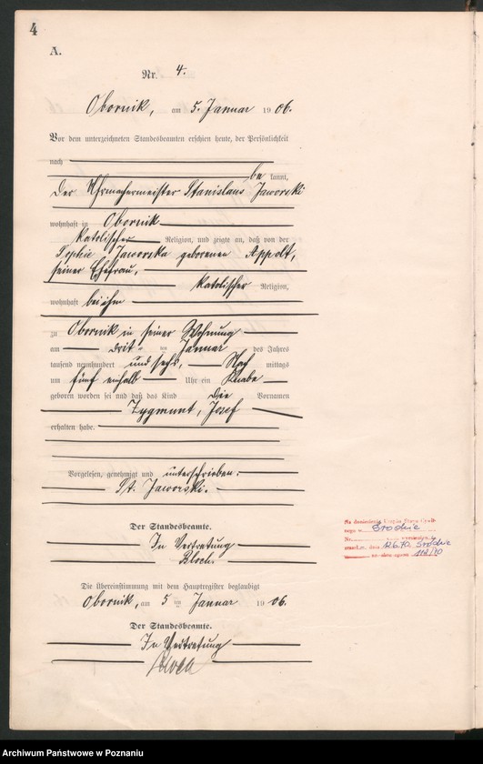 image.from.unit.number "Księga wtóropisów urodzeń"