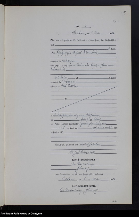 image.from.unit.number "Sterbe-Neben-Register Nr 1 - 17 [ Księga zgonów - wtóropis ]"