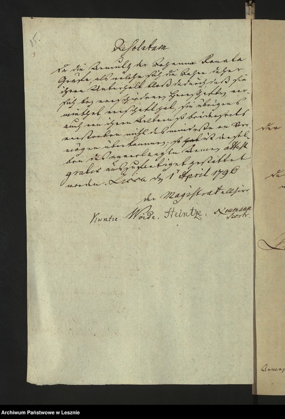 Obraz 17 z jednostki "[Akta miscellanea von Kirchen, Schul, Armen und Kollektensachen]"