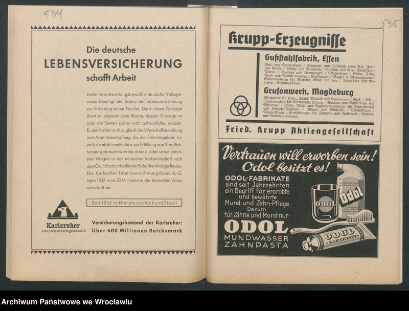 Obraz 10 z kolekcji "Reklamy znanych marek w roczniku „Unsere Saar” z 1935 roku111"