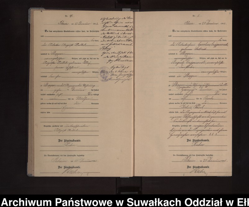 image.from.unit.number "Geburts-Neben-Register des Königlichen Preussischen Standes-Amtes Orlen Kreis Lötzen"