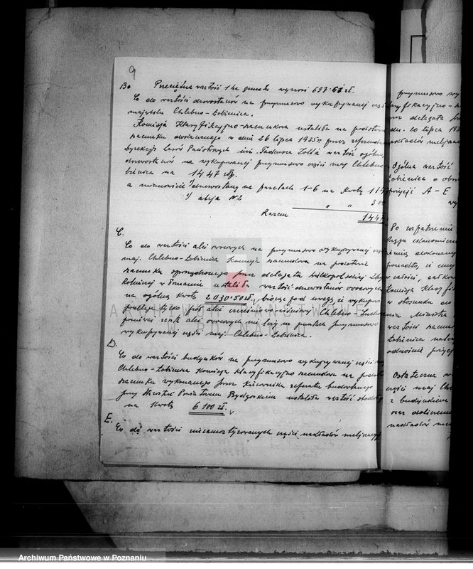 Obraz 13 z jednostki "Oszacowanie wykupionych gruntów majątku Łobżenice powiatu wyrzyskiego"