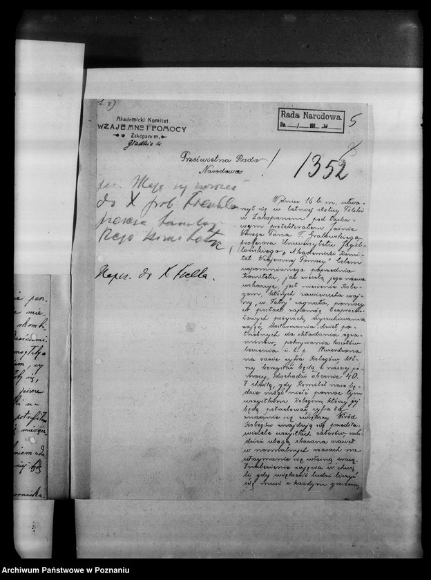 Obraz 9 z jednostki "Korespondencja w sprawie subwencji dla towarzystw dobroczynnych a Galicji oraz pomocy dla bezdomnych."