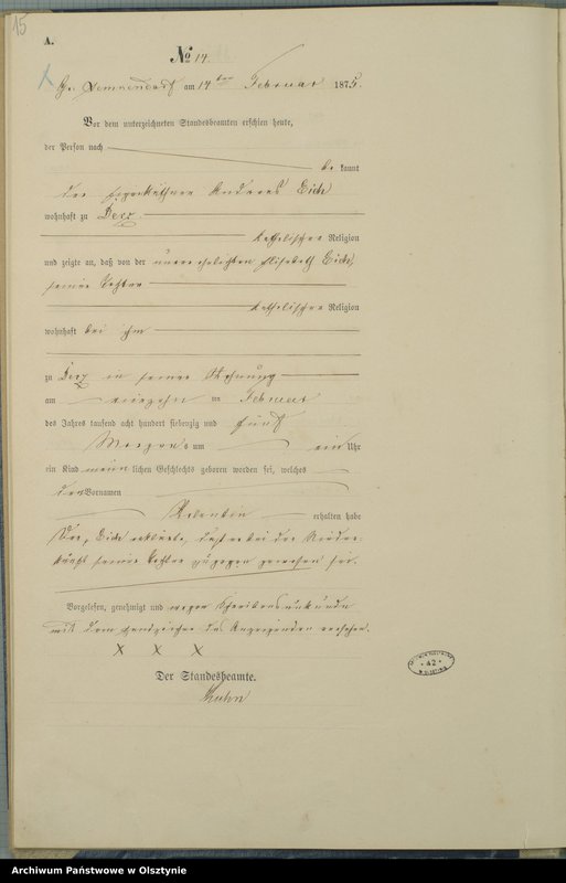 image.from.unit.number "Haupt-Geburts-Register Nr 1 - 119"