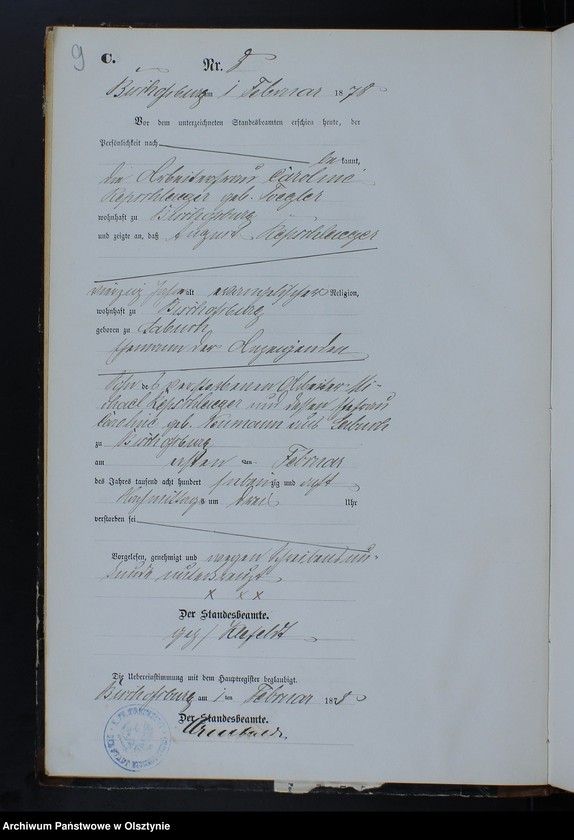 image.from.unit.number "Sterbe-Neben-Register Nr 1 - 149"